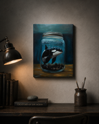 Whale in a jar